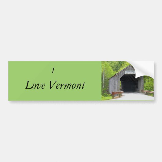Bumpersticker, Vermont Covered Bridge Bumpersticker (Voorkant)