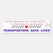 Bumpersticker vervoer (Voorkant)