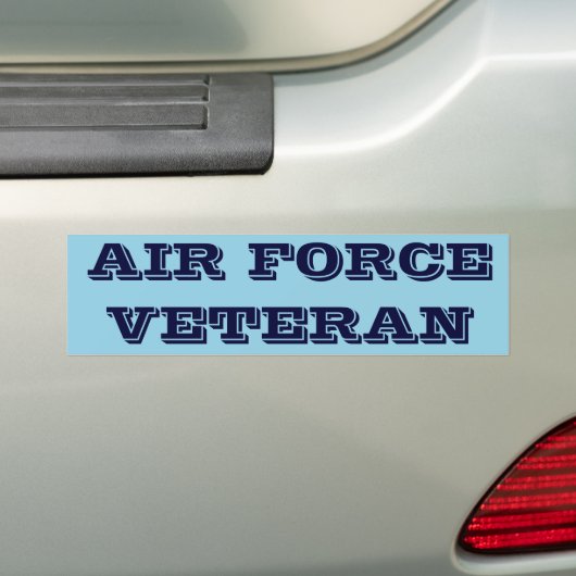 Bumpersticker Veteraan (Op auto)