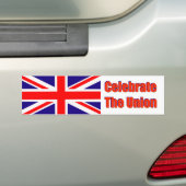 Bumpersticker vier de Unie (Op auto)