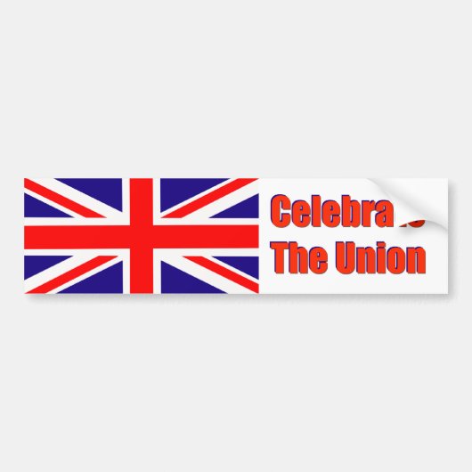 Bumpersticker vier de Unie (Voorkant)