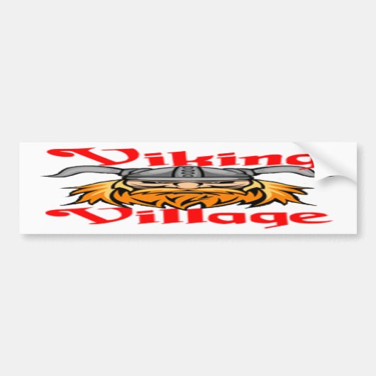 Bumpersticker "Viking Village" (Voorkant)