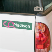 Bumpersticker Visual Fun Madison Roze Flamingos (Op Truck)
