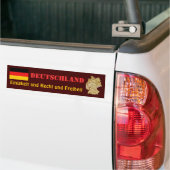 Bumpersticker vlag Duitsland + kaart (Op Truck)