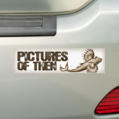 Bumpersticker vliegende vis (Op auto)