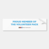 Bumpersticker Volunteer Pack (Voorkant)