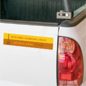 Bumpersticker voor alleen parkeren van heksen (Op Truck)
