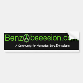 bumpersticker voor benzobsessie