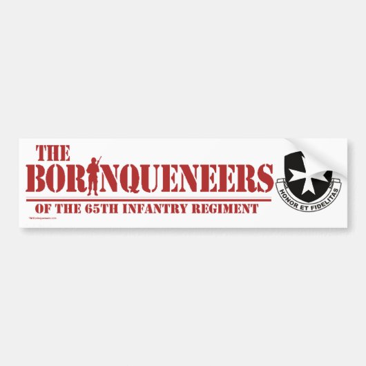 Bumpersticker voor borinquenten (Voorkant)