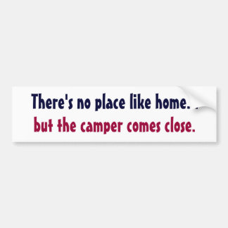 Bumpersticker voor camper