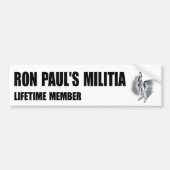 bumpersticker voor de militia van Ron Paul (Voorkant)