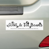 Bumpersticker voor dierenredding (Op auto)