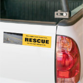 BUMPERSTICKER VOOR DIERRESCUE (Op Truck)