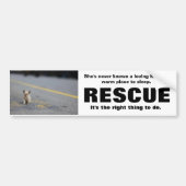 BUMPERSTICKER VOOR DIERRESCUE (Voorkant)