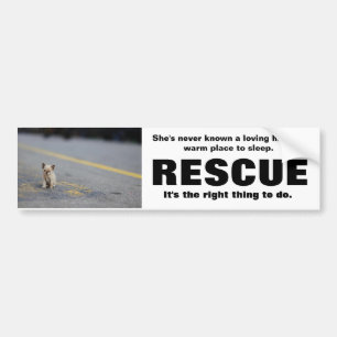 BUMPERSTICKER VOOR DIERRESCUE