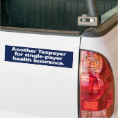 bumpersticker voor eenbetaler-ziekteverzekering (Op Truck)