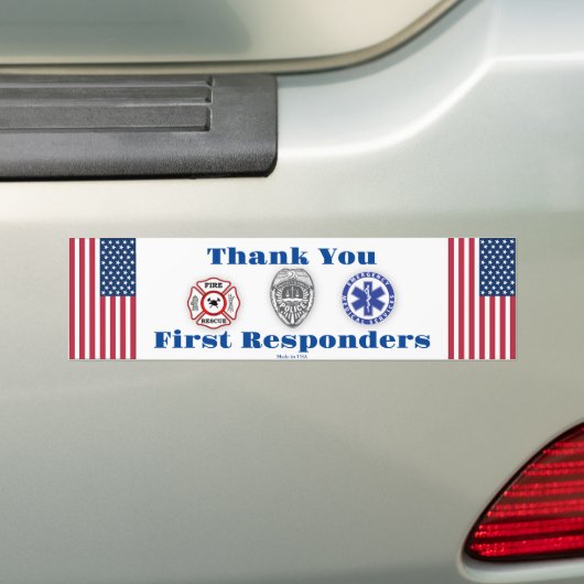 Bumpersticker voor eerste reactie (Op auto)