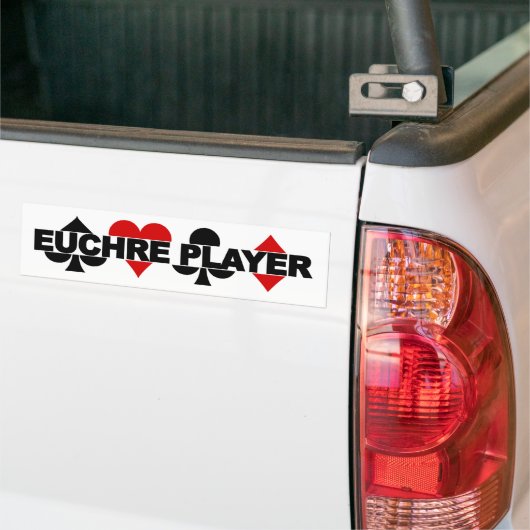 bumpersticker voor Euchre Player (Op Truck)