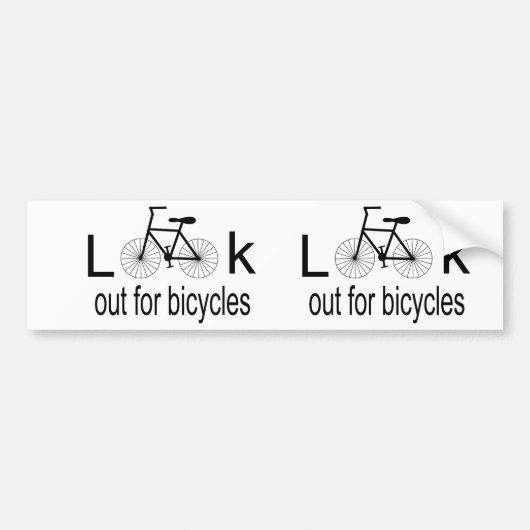Bumpersticker voor fietsen (Voorkant)