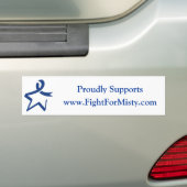 Bumpersticker voor FightForMisty.com (Op auto)