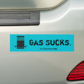 Bumpersticker voor gasverbruikers (Op auto)