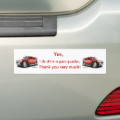 bumpersticker voor gaszuigers (Hummer) (Op auto)