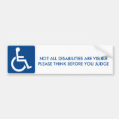 Bumpersticker voor gehandicapten (Voorkant)