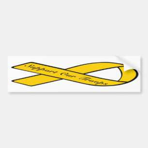 Bumpersticker voor gele lint
