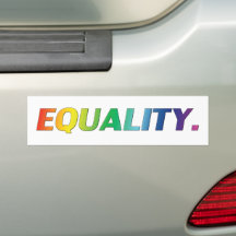 Bumpersticker voor gelijkheidsprijs regenboogkleur