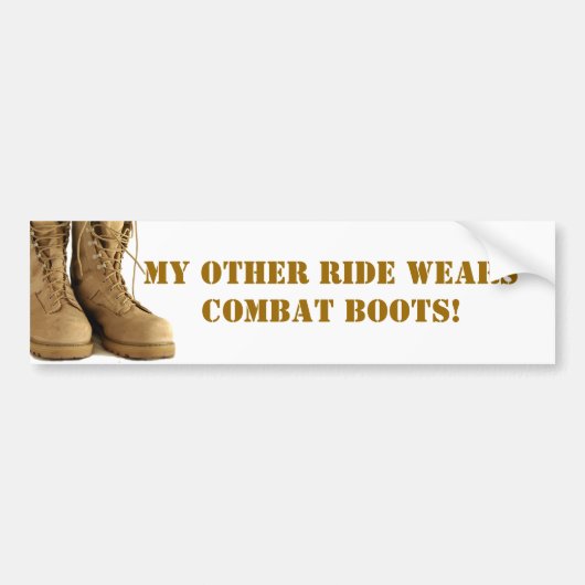 bumpersticker voor gevechtslaarzen (Voorkant)