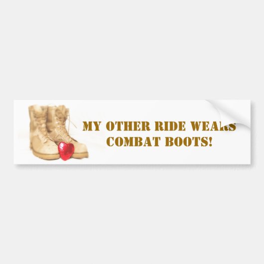 bumpersticker voor gevechtslaarzen (Voorkant)