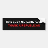Bumpersticker voor gezondheidszorg (Voorkant)