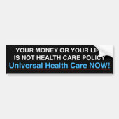 Bumpersticker voor gezondheidszorg (Voorkant)