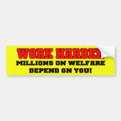 Bumpersticker voor harder werken (Voorkant)