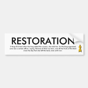 Bumpersticker VOOR HERSTEL