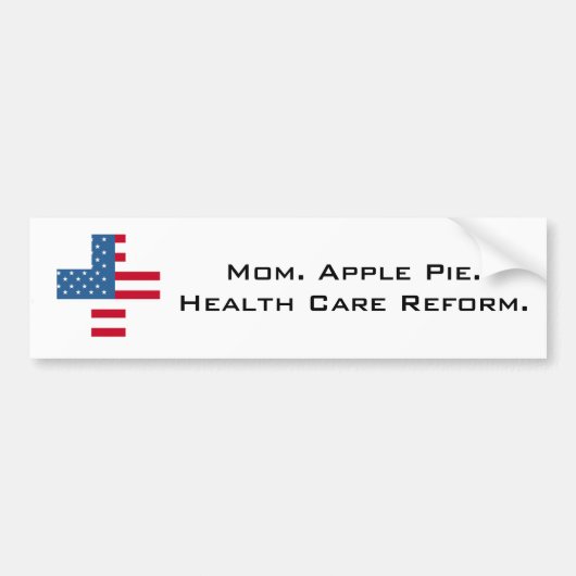 Bumpersticker voor hervorming van de gezondheidszo (Voorkant)