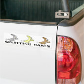 Bumpersticker voor het splitsen van hazen (Op Truck)