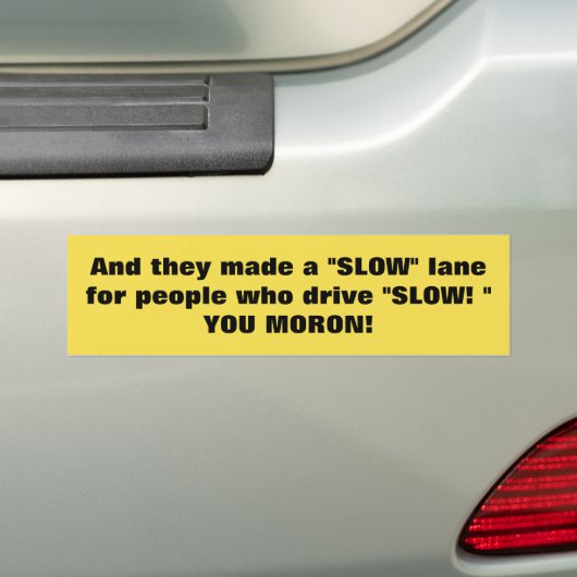 Bumpersticker VOOR HET VERKEER "DE LANGE STAND" (Op auto)
