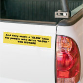 Bumpersticker VOOR HET VERKEER "DE LANGE STAND" (Op Truck)