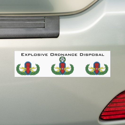 Bumpersticker voor het verwijderen van explosieven (Op auto)