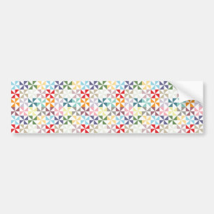 Bumpersticker voor kleurrijke regenboog Pinwheels