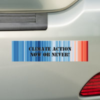 Bumpersticker voor klimaatnoodsituaties