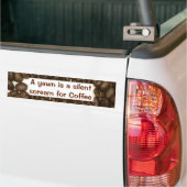 bumpersticker voor koffiebonen (Op Truck)