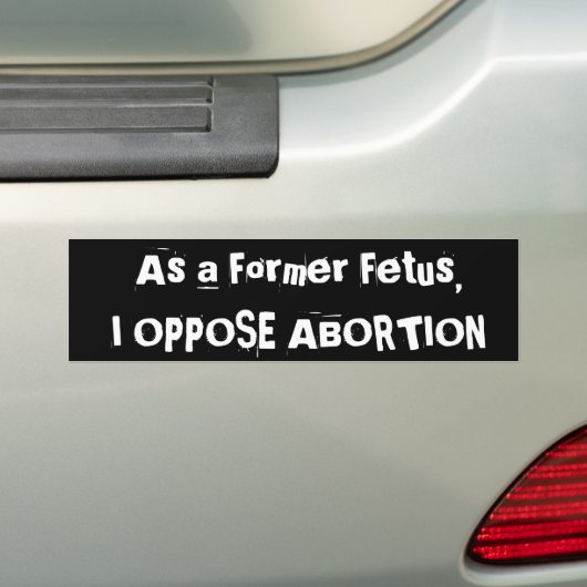 bumpersticker voor levenslange duur (Op auto)