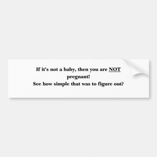 bumpersticker voor levenslange duur (Voorkant)