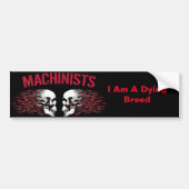 bumpersticker voor machinist (Voorkant)