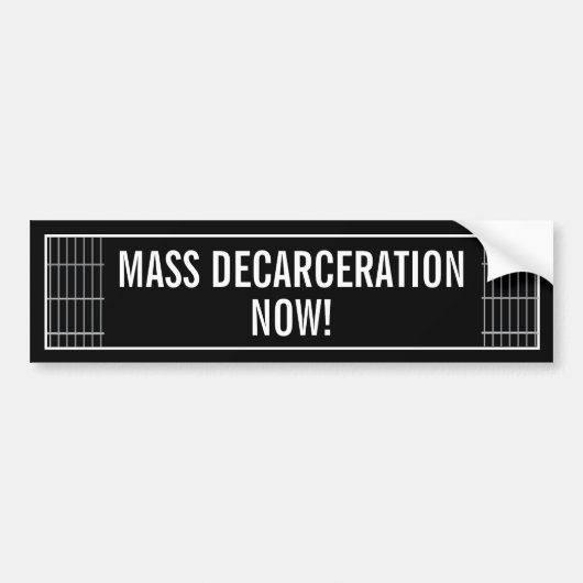 Bumpersticker voor massale decarcering (Voorkant)
