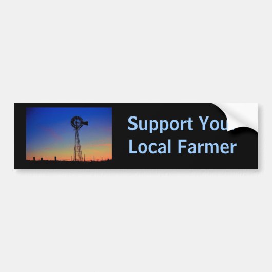 Bumpersticker voor ondersteuning van boerderij - C (Voorkant)