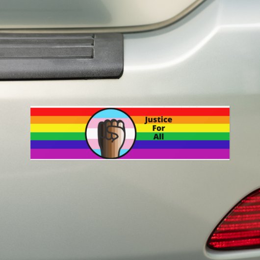 Bumpersticker voor onrechtvaardigheid omkopen (Op auto)