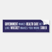 Bumpersticker voor overheid en gezondheidszorg (Voorkant)